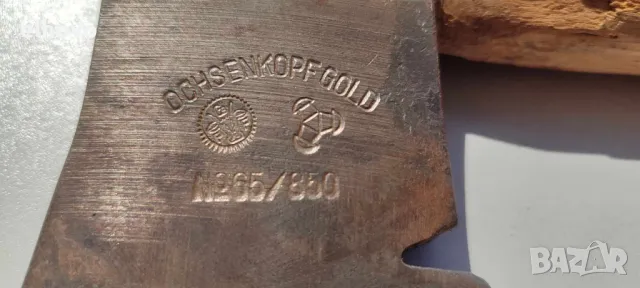 Стара брадва Ochsenkopf#66, снимка 8 - Антикварни и старинни предмети - 50216372