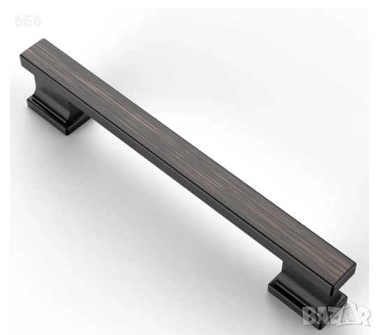 10 броя Мебелни дръжки от бронз с маслено покритие, 128 мм