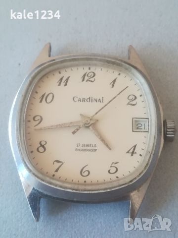 Часовник Cardinal. USSR. Vintage watch. Механичен. Кардинал , снимка 2 - Мъжки - 45890717