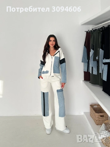 Трислойна вата дамски комплект