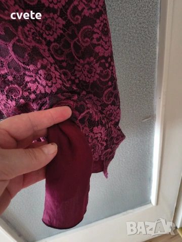 Дантелена рокля с презрамки, снимка 2 - Рокли - 54077585