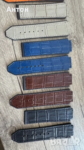 Продавам нови HUBLOT каишки от висококачествен каучук' и закопчаване (пеперуда), снимка 9 - Мъжки - 51145460