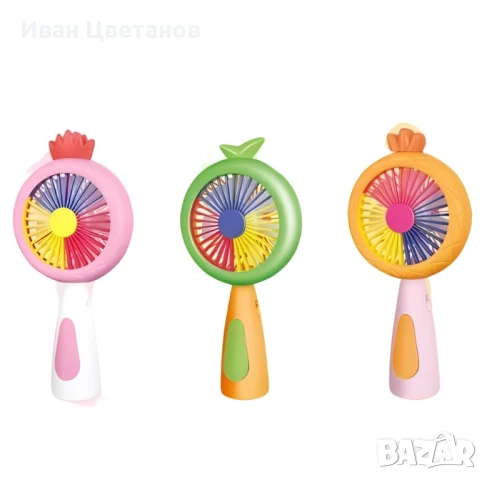 Мини вентилатор с плодова тематика – Компактен, цветен и освежаващ