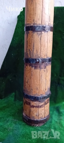 Стара дървена буталка мътилка, снимка 2 - Антикварни и старинни предмети - 53865728
