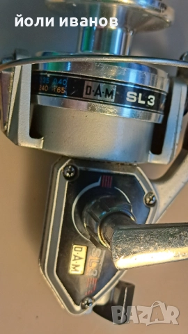 DAM SL3-риболовна макара,ретро, снимка 5 - Макари - 51879346