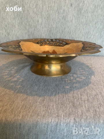 Фруктиера  месинг и емайл,, снимка 2 - Антикварни и старинни предмети - 53850028