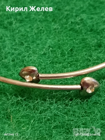 РЪЧНА ИЗРАБОТКА СРЕБЪРНА ГРИВНА с МАЛКИ СЪРЦА ИНКРУСТИРАНИ КРИСТАЛИ Italy 34508, снимка 6 - Гривни - 52858500