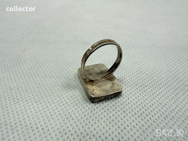 Регулируем сребтрен пръстен. №7727, снимка 4 - Пръстени - 52789971