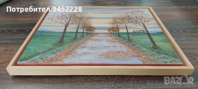 картина платно рамка дървена 54см 44см , снимка 6 - Картини - 51943707