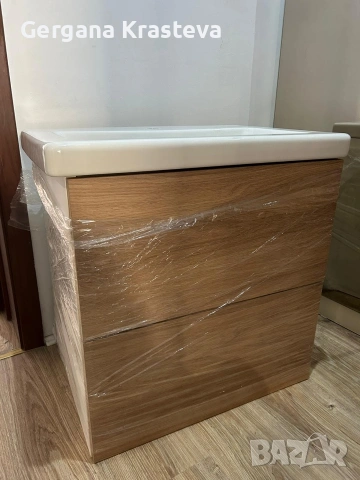 мивка с долен висящ шкаф за баня нови, снимка 4 - Мивки - 53864872