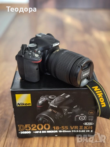 Фотоапарат Nikon D5200 + обектив Nikkor 18-105 мм