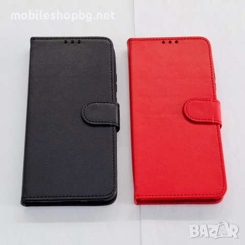 Motorola Edge 50 Neo калъф страничен с прегради и закопчаване черен червен , снимка 6 - Калъфи, кейсове - 52814086