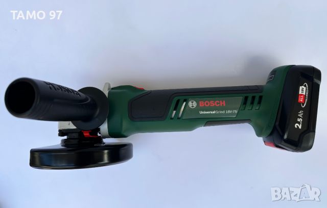 BOSCH UniversalGrind 18V-75  - Нов акумулаторен ъглошлайф, снимка 2 - Други инструменти - 46662623