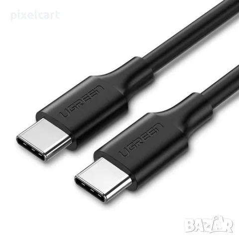 Кабел UGREEN US286, USB-C към USB-C, 3A, 60W, 1m, Черен, снимка 2 - Кабели и адаптери - 48003302