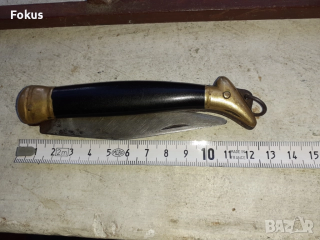 Стар джобен нож дамско краче Петко Денев Габрово, снимка 7 - Антикварни и старинни предмети - 52617265