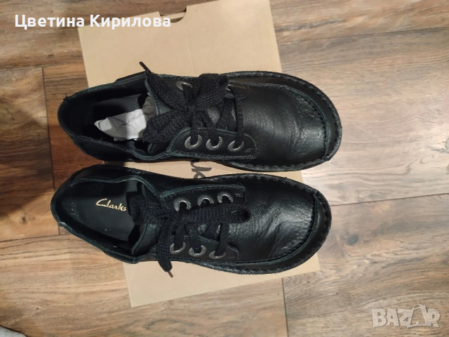 Дамски обувки естествена кожа Clarks Funny dream 38 номер черни