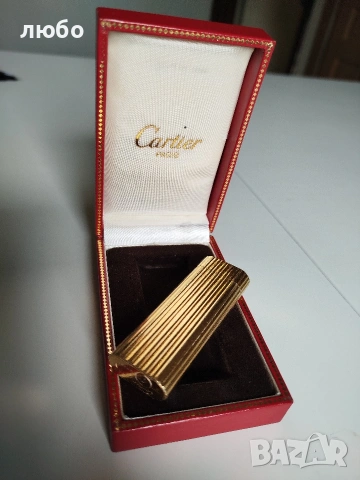 ЗАПАЛКА CARTIER PARIS Във Златно Покритие 20 м Работи Перфектно Не Изпуска Газ , снимка 8 - Други ценни предмети - 53959986