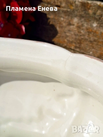 Италиански комплект от Bassano Italy терин, плато и черпак , снимка 17 - Антикварни и старинни предмети - 53744885