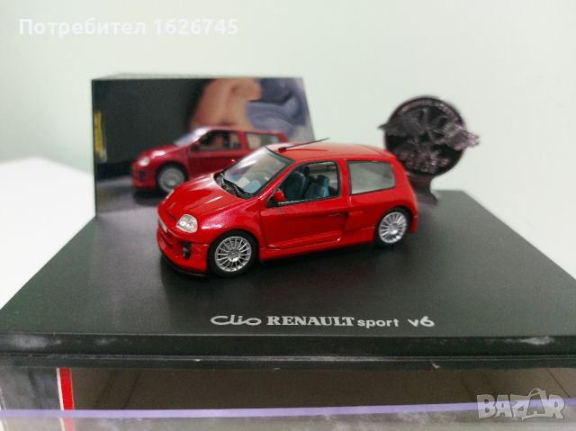 Renault Clio sport V6 1:43, снимка 1 - Колекции - 46462434