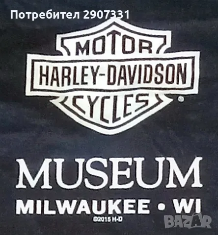 Тениска от музей на Harley-Davidson. САЩ, снимка 5 - Тениски - 47013410