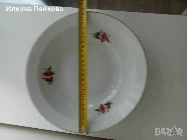 Български порцелан с мотив: "Горски слез", снимка 4 - Сервизи - 53200470