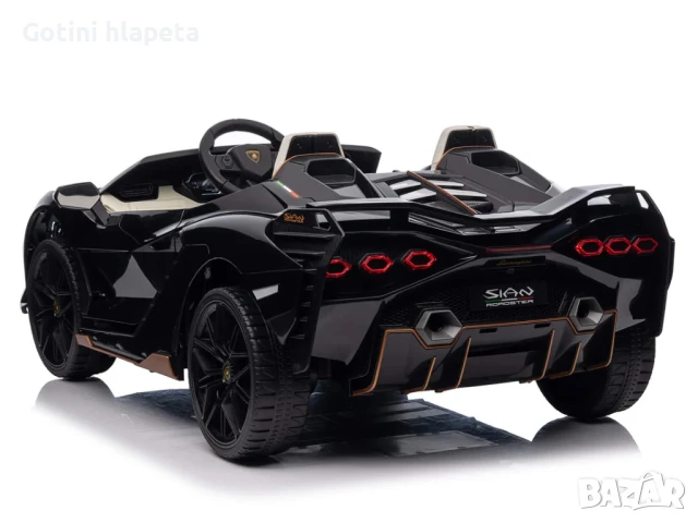 Акумулаторна Двуместна КОЛА Lamborghini SIAN  24V функция дрифт, снимка 6 - Коли, камиони, мотори, писти - 51038691