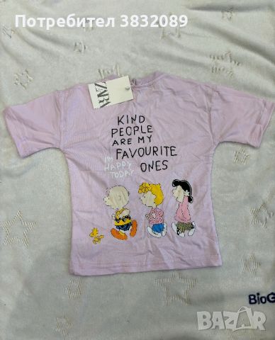 Детска тениска Zara, снимка 3 - Бебешки блузки - 45626954