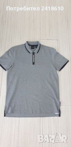 Armani Exchange Pique 3/4 Zip Stretch Cotton Mens Size L НОВО! ОРИГИНАЛ! Мъжка Тениска!, снимка 9 - Тениски - 46598872