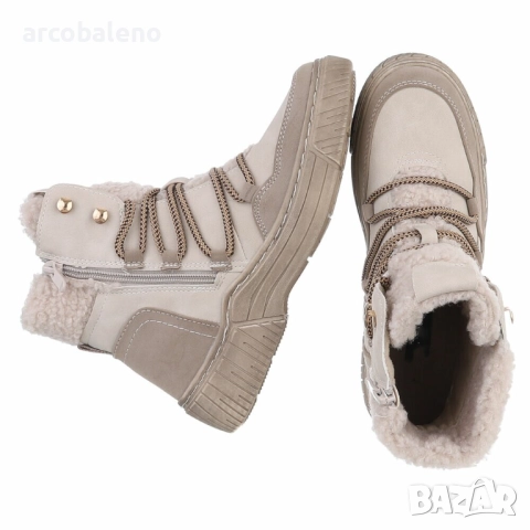 Дамски боти с връзки, 5цвята , снимка 4 - Дамски боти - 52021854