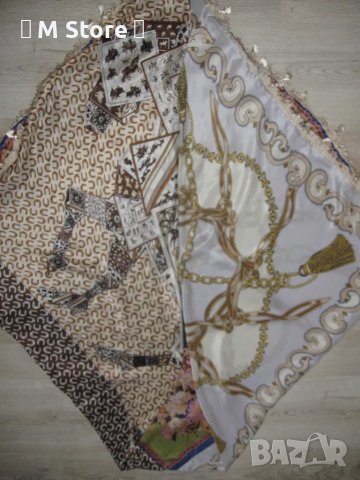 Mucho Gusto patchwork дамски шал коприна, снимка 5 - Шалове - 47029173