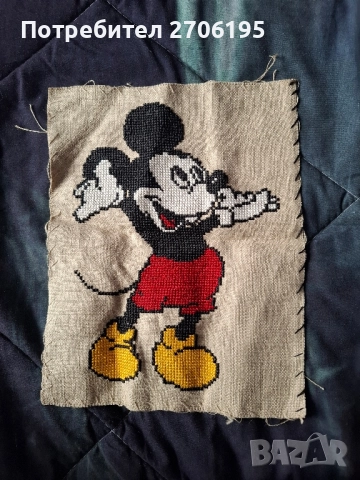 Гоблен на Мики Маус , снимка 3 - Гоблени - 52593279