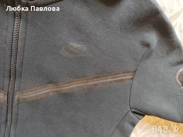 Мъжко горнище Nike tech fleece (размер S), снимка 3 - Спортни дрехи, екипи - 54156721
