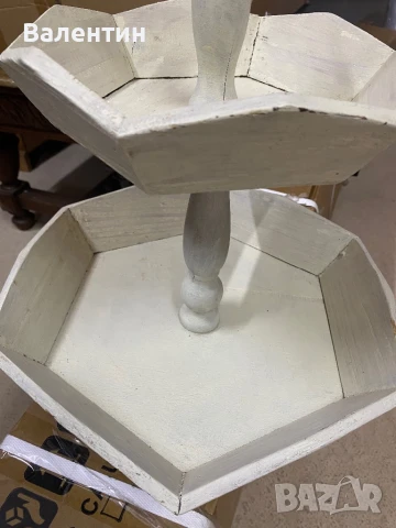 Декоративна дървена саксия, снимка 6 - Градински мебели, декорация  - 50897953