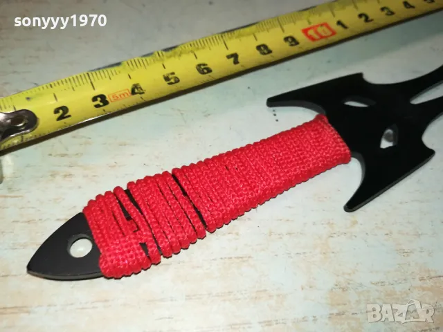 НОЖ-КАМА 20СМ С ЧЕРВЕНА ОПЛЕТКА 1303250736, снимка 13 - Ножове - 49473685