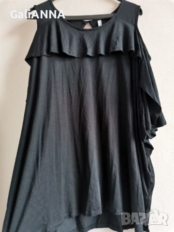 СТРАХОТНА ТУНИКА ЕФЕКТНИ РЪКАВИ 3XL-5XL, снимка 7 - Туники - 46475961