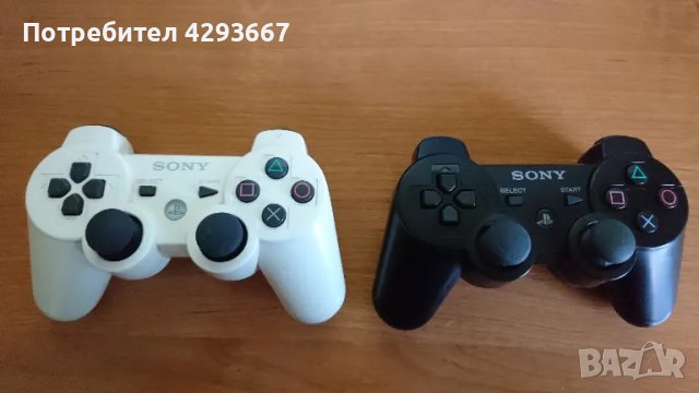 Джойстик за PS3 Dualshock 3 Playstation Черен Бял , снимка 1 - PlayStation конзоли - 47893300