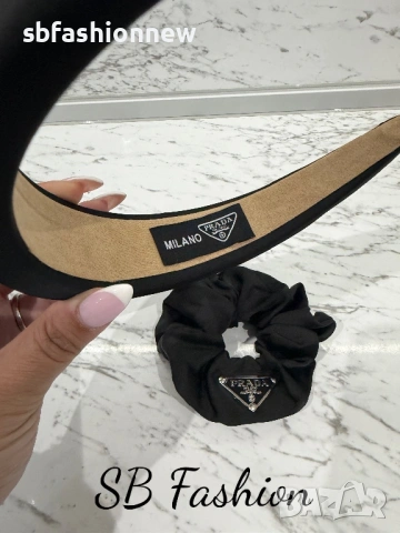 Prada ластик и диадема, снимка 3 - Аксесоари за коса - 53824418