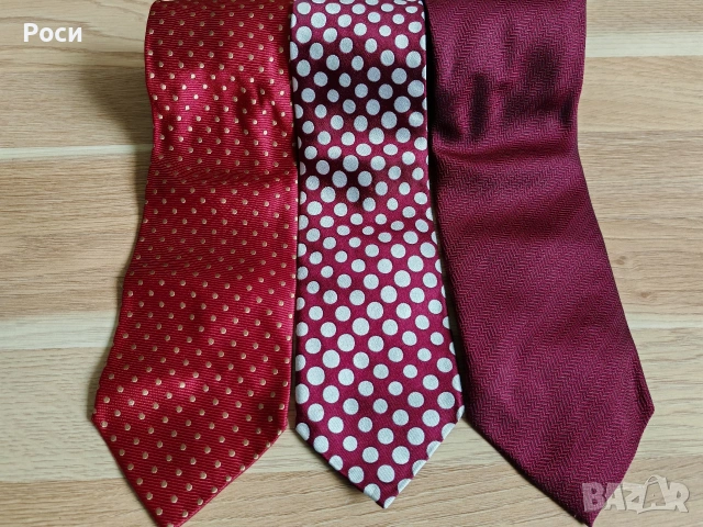 Червени копринени вратовръзки 1, снимка 5 - Други - 53844590