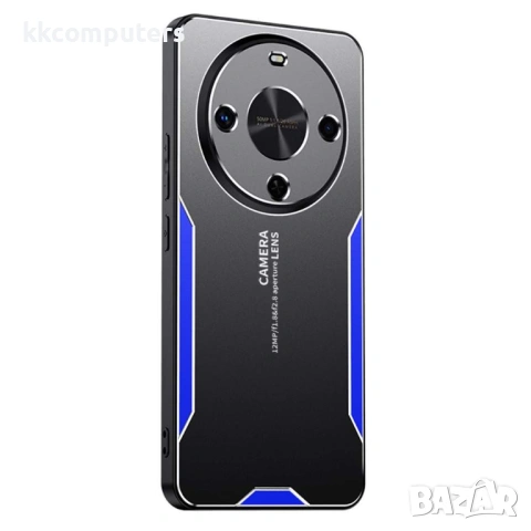 Калъф за Honor Magic8 Lite 5G, Алуминиева Сплав + TPU + PC, Брониран Дизайн, Вкл. Скрийн Протектор, , снимка 3 - Калъфи, кейсове - 53174567