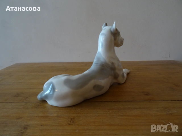 Порцеланова фигура Куче Дог ЛФЗ 1960 г, снимка 6 - Статуетки - 53892790