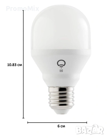Led крушка LIFX White L3A19LW08E27IN 8.5W 2700K 800lm Smart Wi-fi димируема лампа осветление, снимка 4 - Лед осветление - 53962274