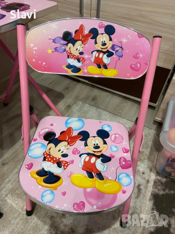 маса със столче-Mickey Mouse, снимка 6 - Мебели за детската стая - 44955408