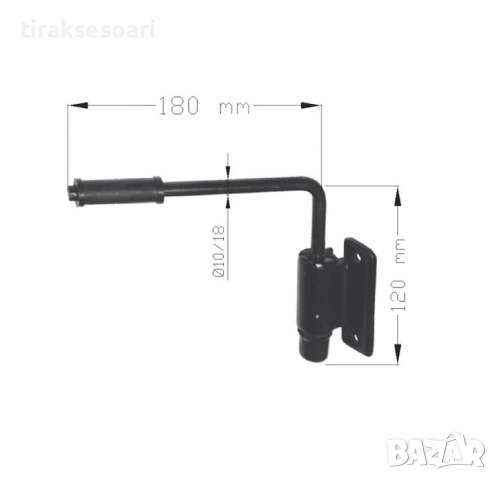 2 Броя универсални стойки за странично огледало за камион, багер, бус, снимка 2 - Аксесоари и консумативи - 52472324
