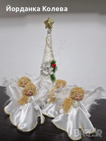 Коледно ангелче, снимка 2 - Декорация за дома - 52425483