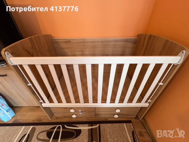 Детско дървено легло, снимка 3 - Бебешки легла и матраци - 52017317