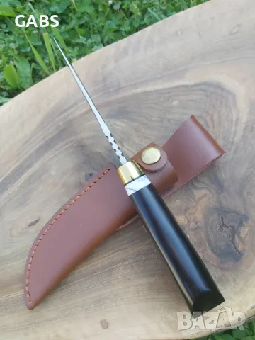 Висококачествен ловен нож стомана D2 с кожена кания,LN406, снимка 10 - Ножове - 50132089
