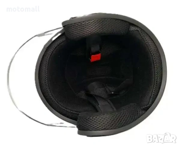 Отворена каска за скутер черен гланц 02021, снимка 8 - Аксесоари и консумативи - 53389534