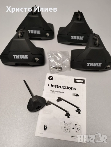 Захвати за напречни греди Thule Evo Clamp 7105, снимка 5 - Аксесоари и консумативи - 52846242