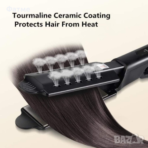 Професионална турмалинова преса за коса с йони, снимка 4 - Преси за коса - 44959397