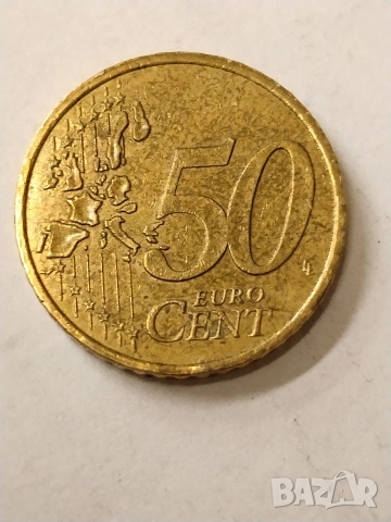 Монета от 50 евро цента , снимка 2 - Нумизматика и бонистика - 54225121